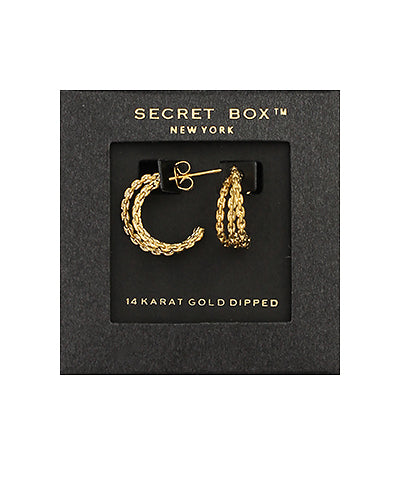 Triple Chain Hoops