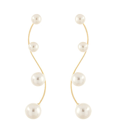 Pearl Twist Drop Earring