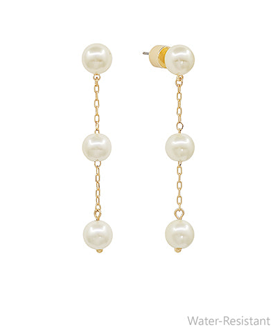 3 Pearl Drop Earring