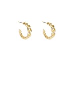 Gold Twist Hoop
