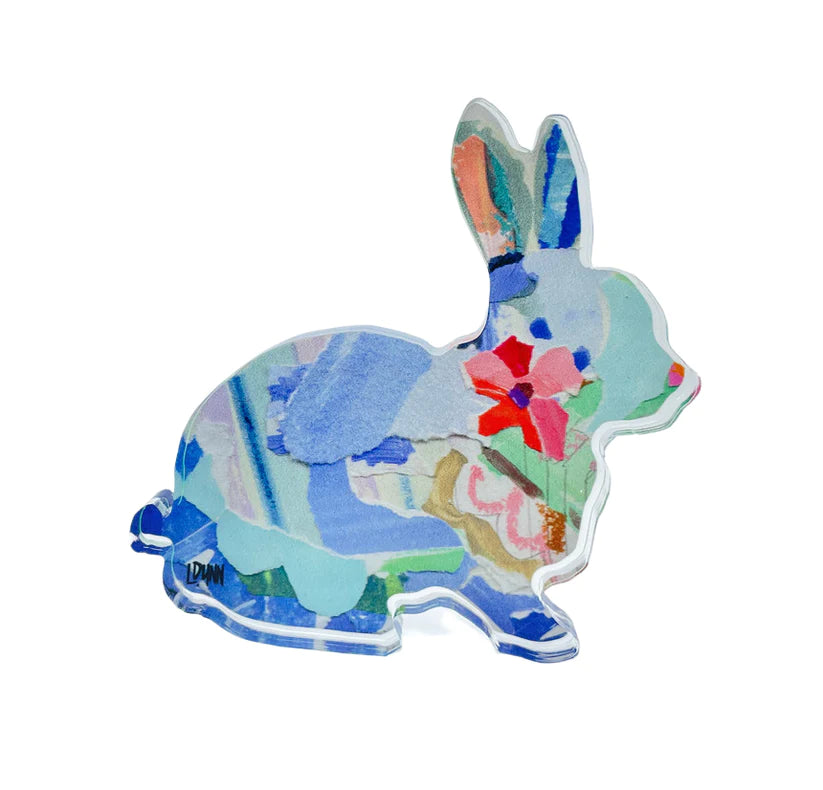 Blue Acrylic Bunny