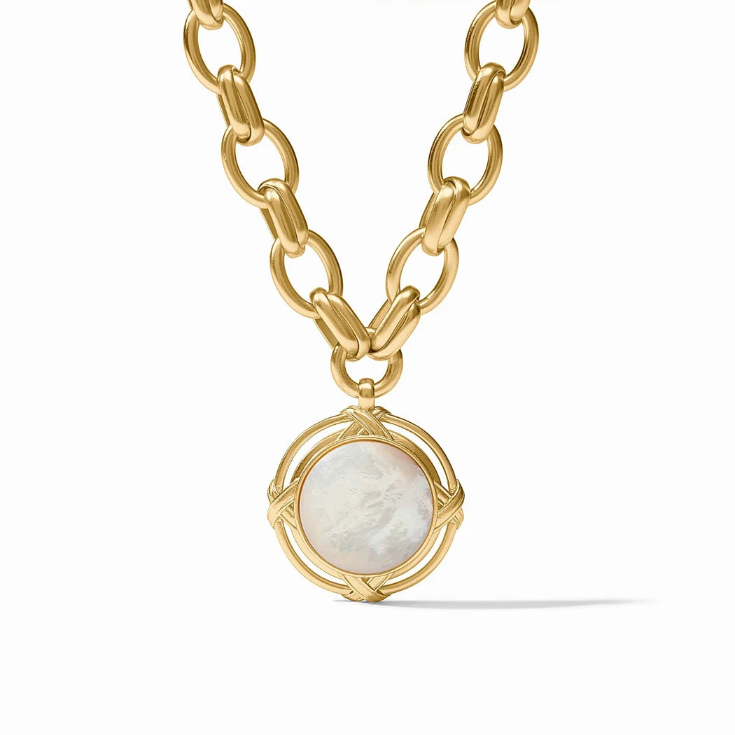Essex Statement Necklace - Mother Of Pearl