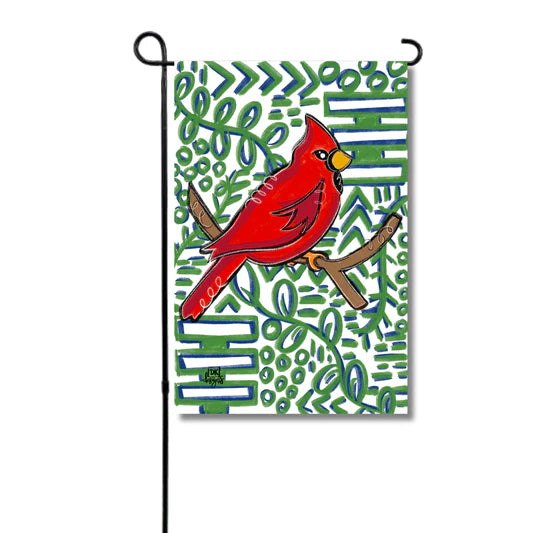 Cardinal navy and green flag