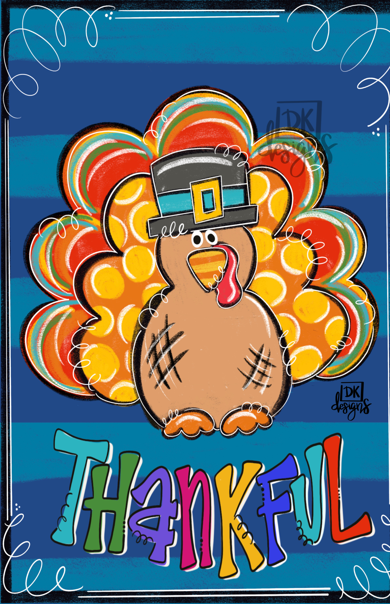 Turkey Garden Glam Flag