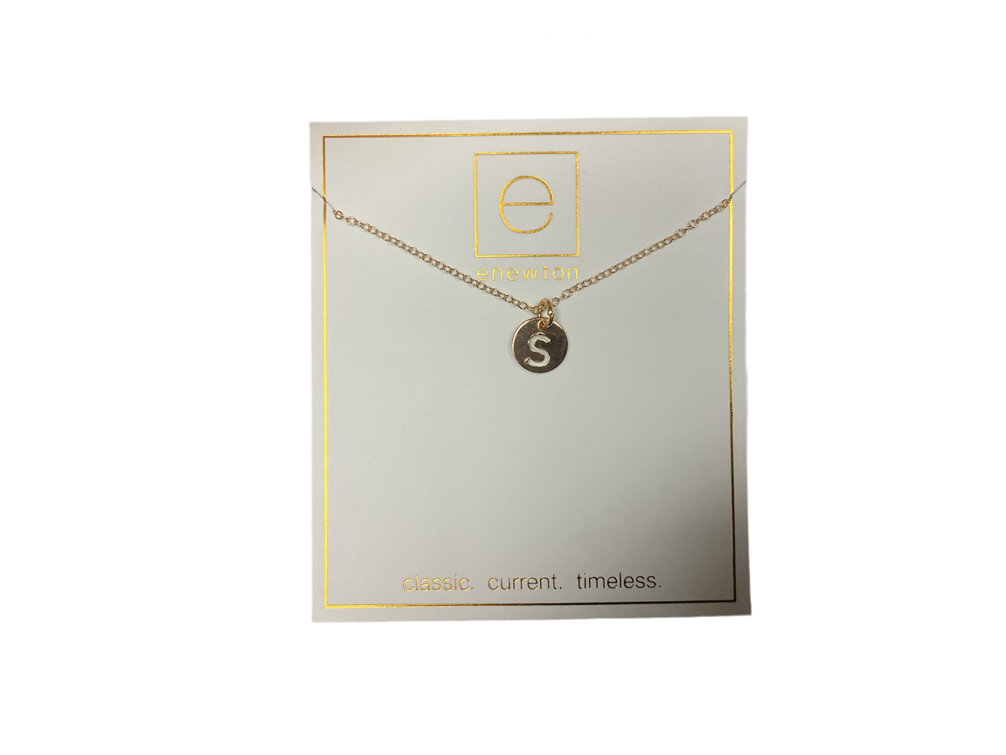 "16" Gold Necklace Respect Small Disc - S