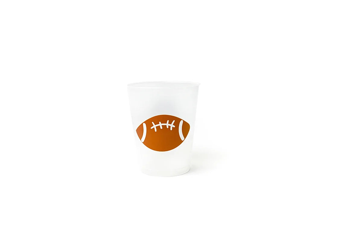 Football Frosted Cups Set of 10