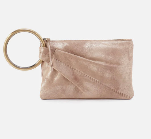 Sheila Hard Ring Clutch - Gilded Beige