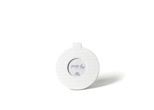 White Med Stripe Mini Rd Frame