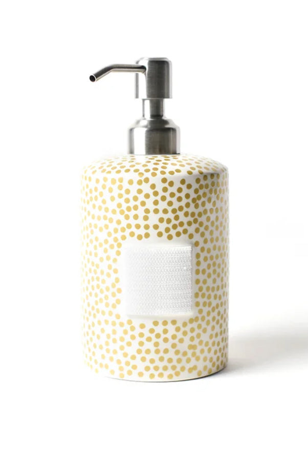 Gold Dot Cylinder Mini Soap Pum