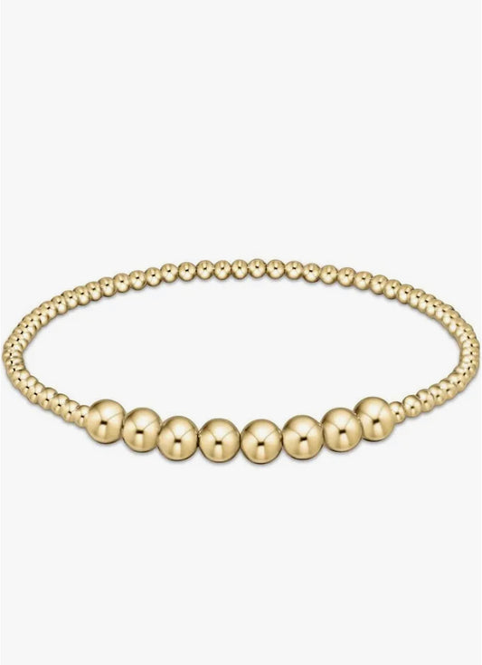 Classic Gold Bead Blis 5mm Brac