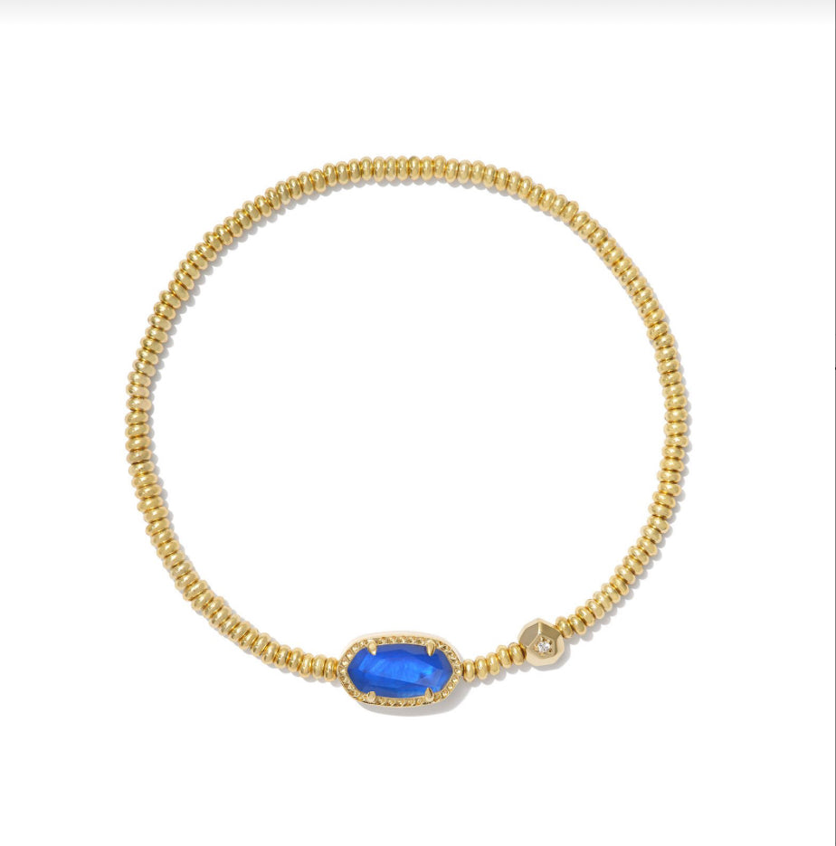 Grayson Stretch Bracelet - Gold Colbalt Illusion