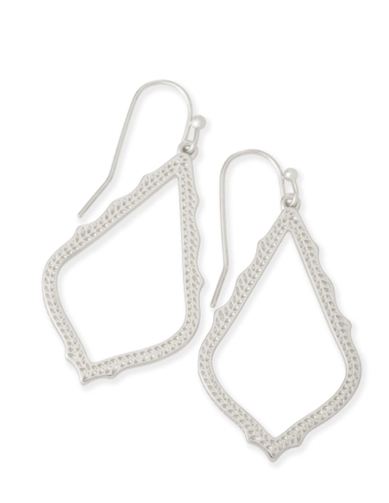 Sophia Rhodium Earring