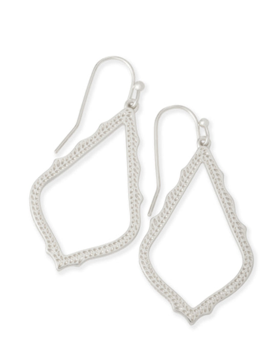 Sophia Rhodium Earring