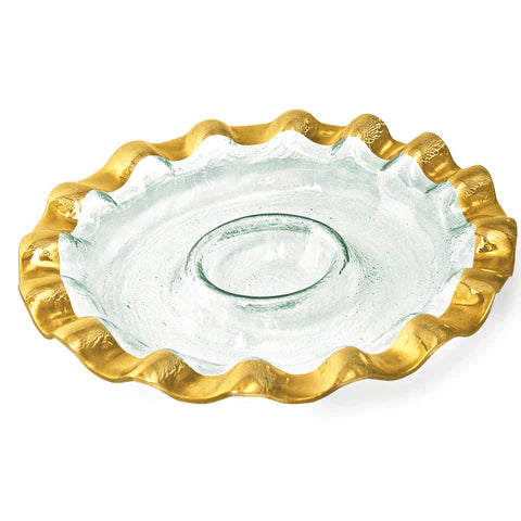 Ruffle Round Chip & Dip G207