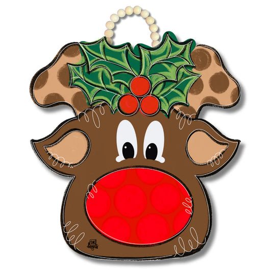 Reindeer door hanger