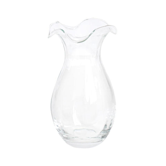Hibiscus Glass Vertical Fluted Medium Vase