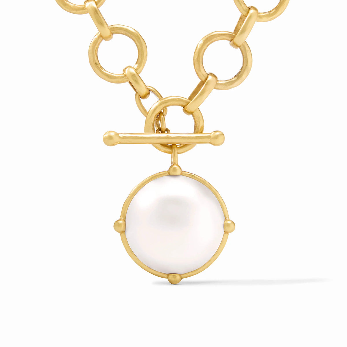Honeybee Statement Necklace - Mother Of Pearl