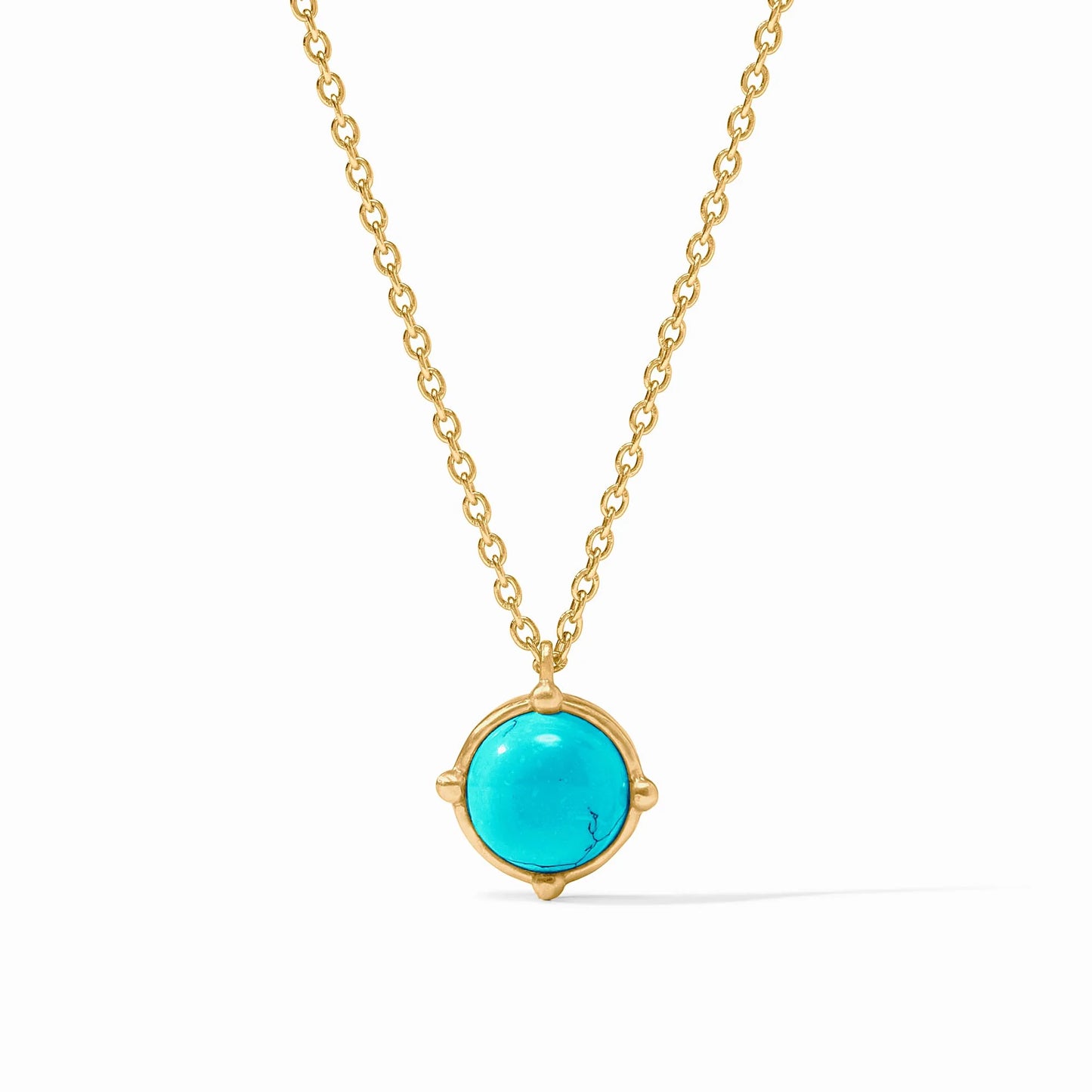 Honeybee Solitaire Necklace - Turquoise