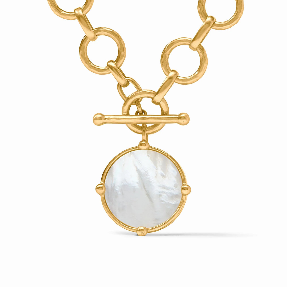 Honeybee Statement Necklace - Mother of Pearl