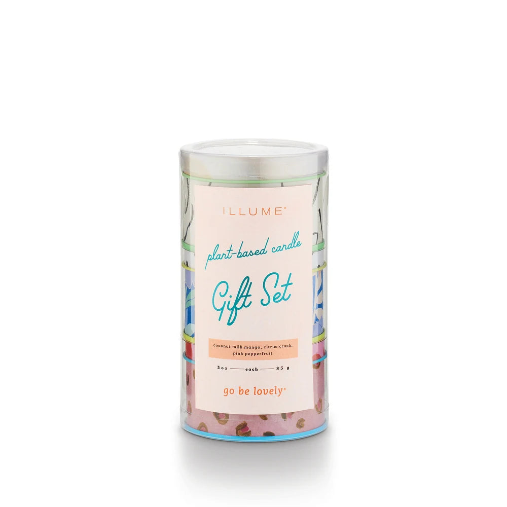 Mini Tin Trio Gift Set -Coconut Milk Mange, Citrus Crush, Pink Pepperfruit