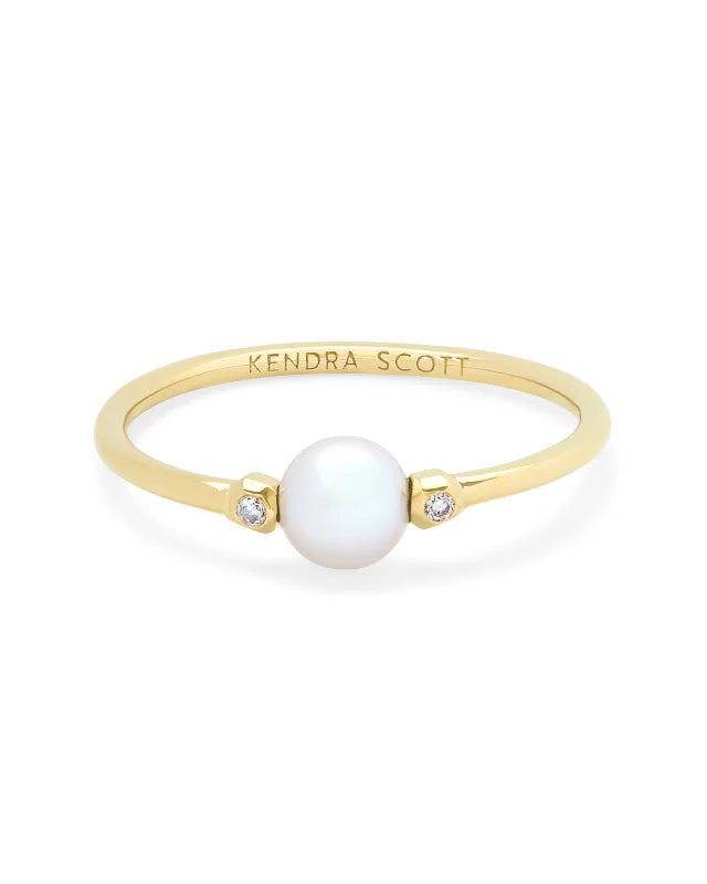 Cathleen Pearl Ring - Size 7