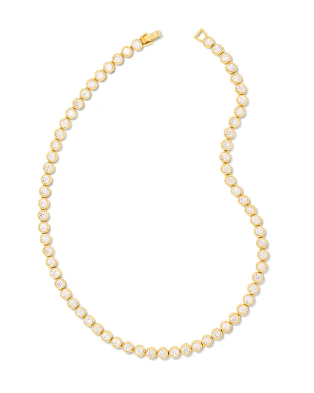 Carmen Tennis Necklace - Gold