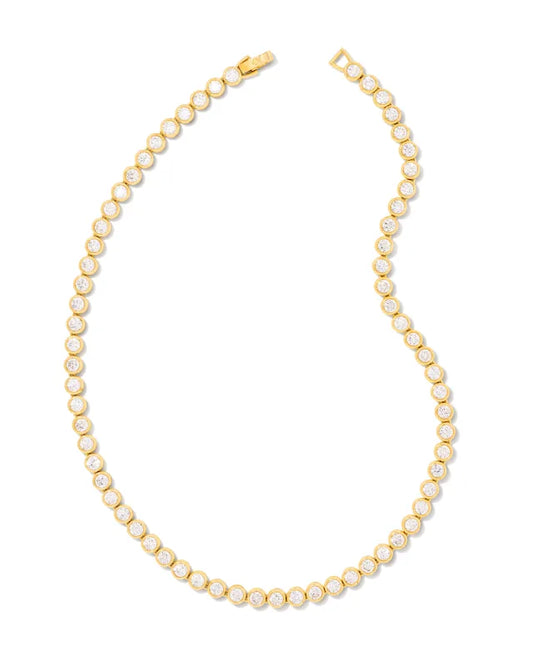 Carmen Tennis Necklace - Gold