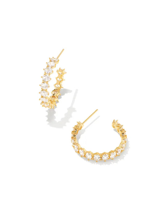 Cailin Crystal Gold Hoop