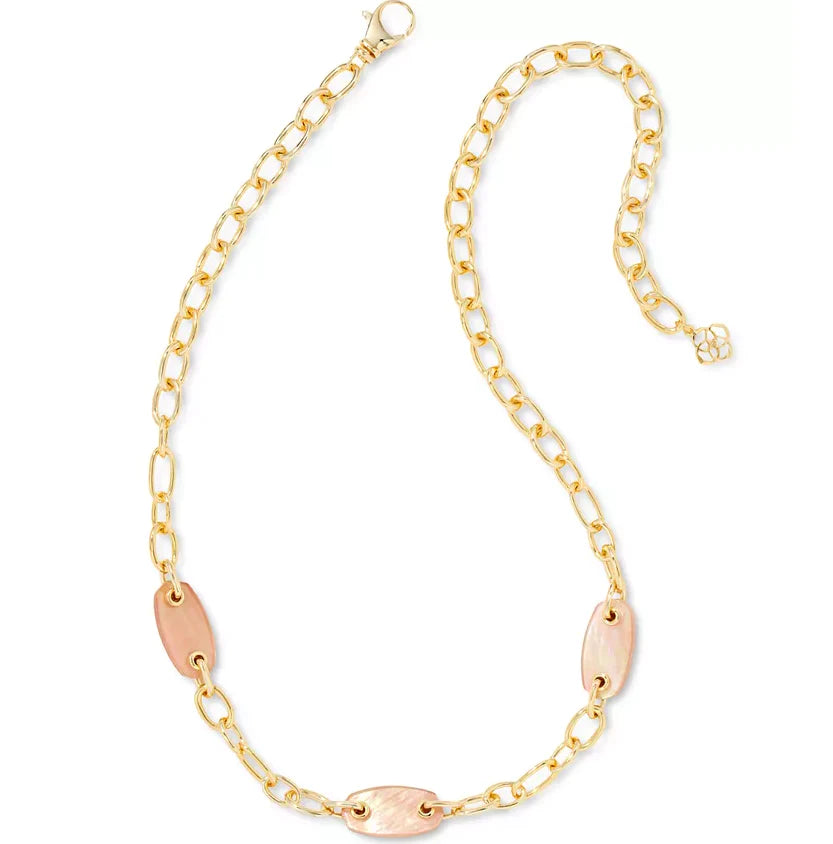 Ashlyn Chain Neck Gld Brown MOP