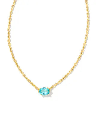 Cailin Pndnt Nck Gold Aqua