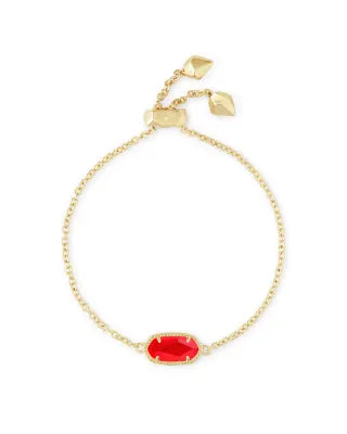 Elaina Bracelet Gold Red Illusion