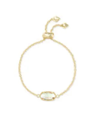 Elaina Bracelet Gold Dichroic Glass