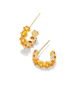 Cailin Gold Huggie Earring Golden Yellow