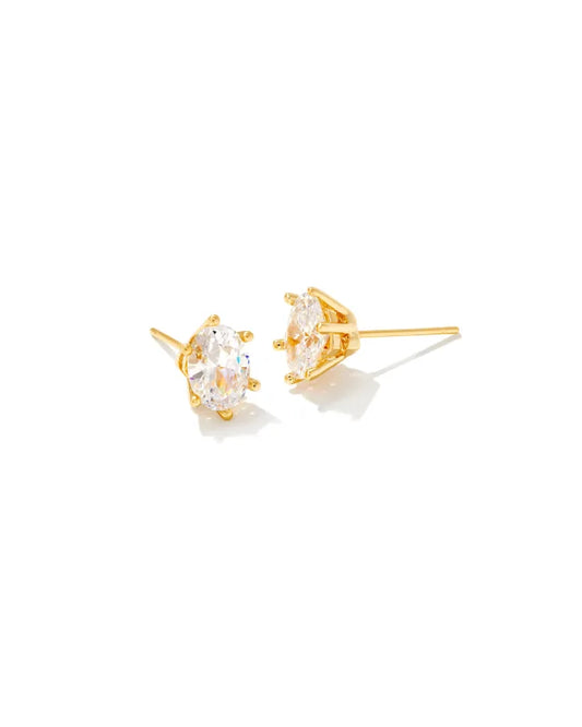 Cailin Crystal Gold Stud Earring