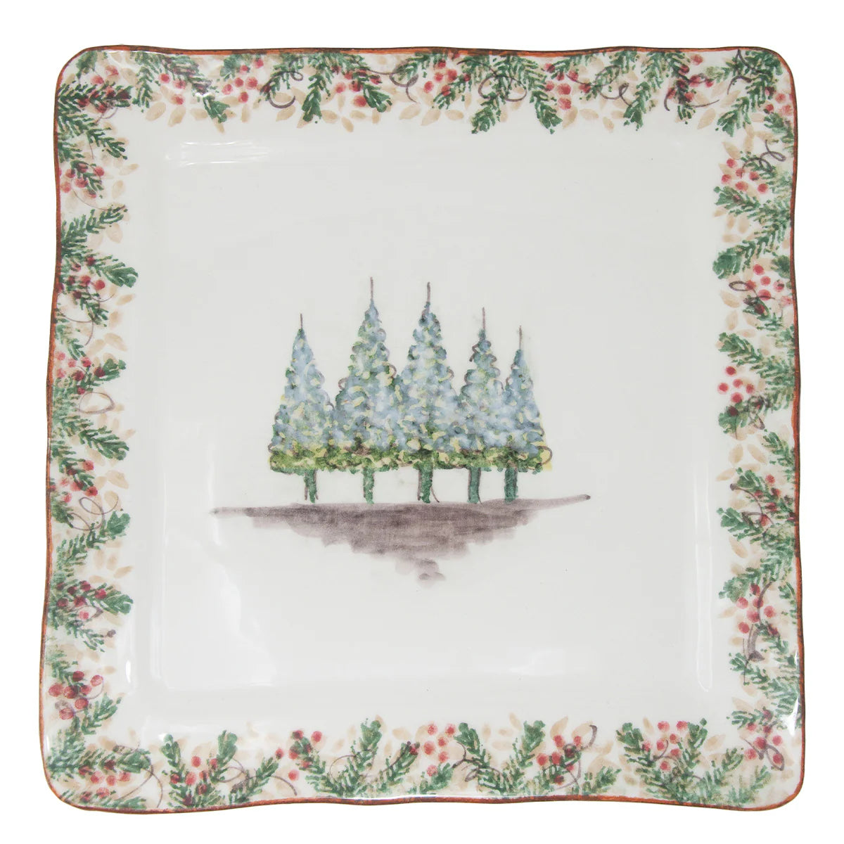 Natale Square Signed Platter