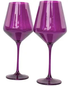 Stemware Wine Set of 2-Amethyst