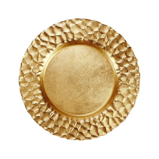 Rufolo Gold Honeycomb Charger