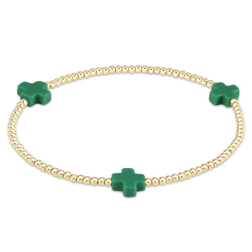 egirl Cross Bracelet - Emerald