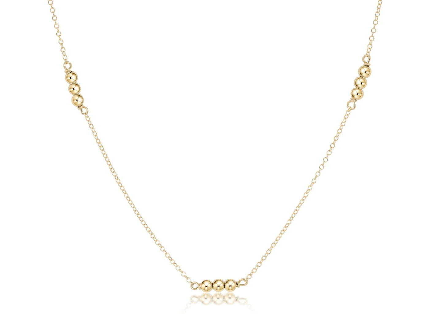 15 "choker joy simplicity chain gold - gold 3mm