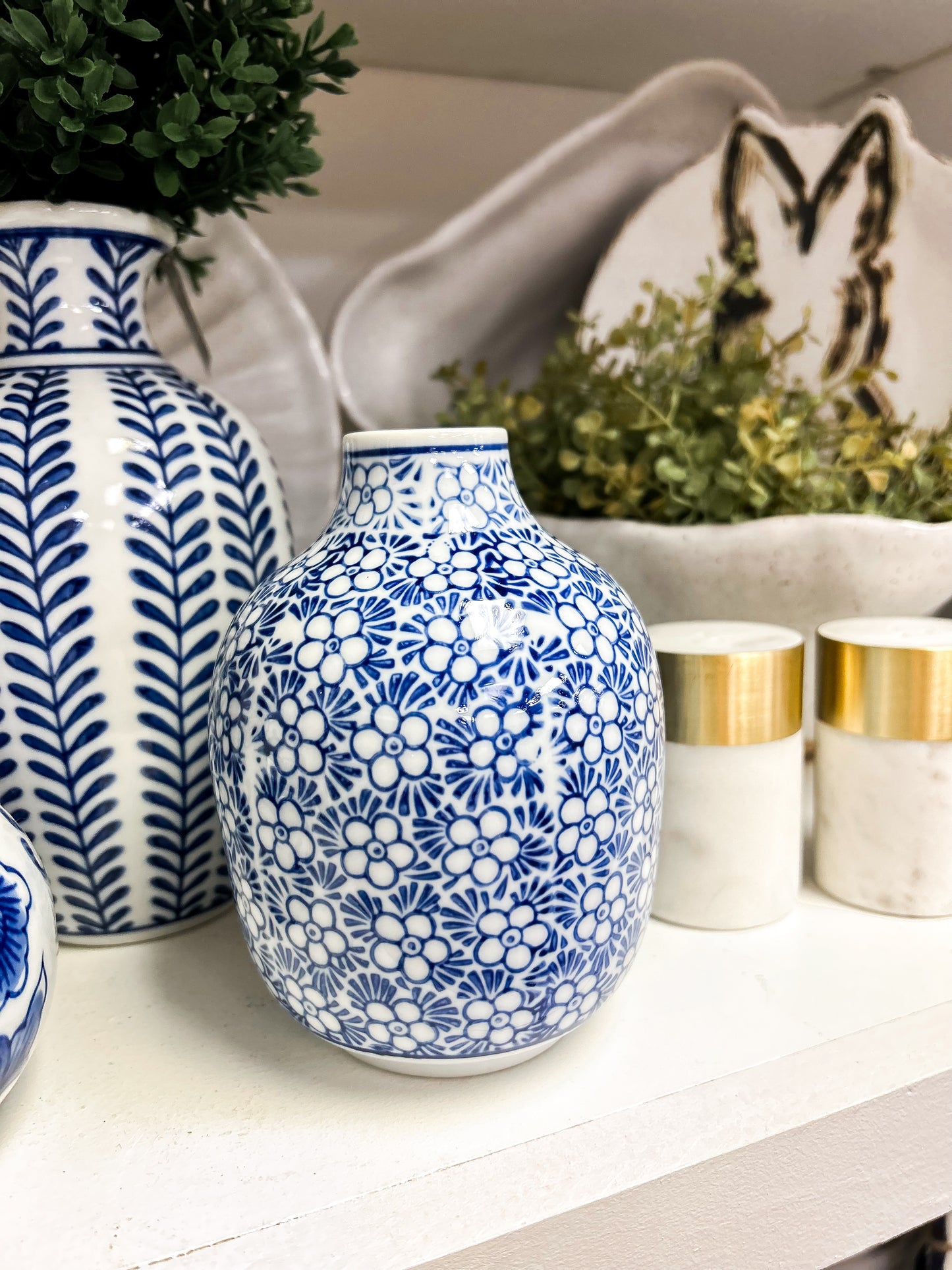 Blue and White  Vase - C