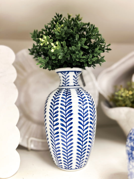 Blue and White  Vase - E