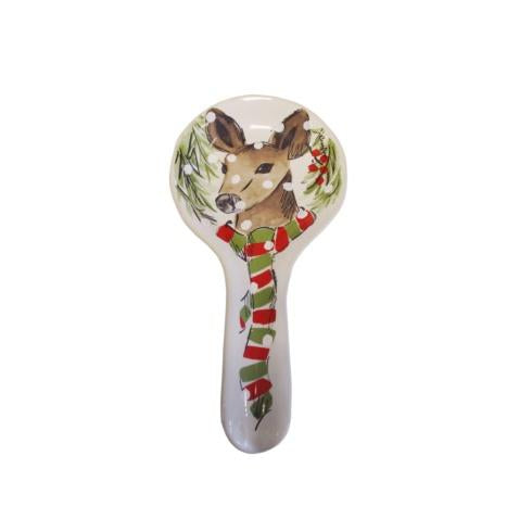 Deer Friends Spoon Rest-White