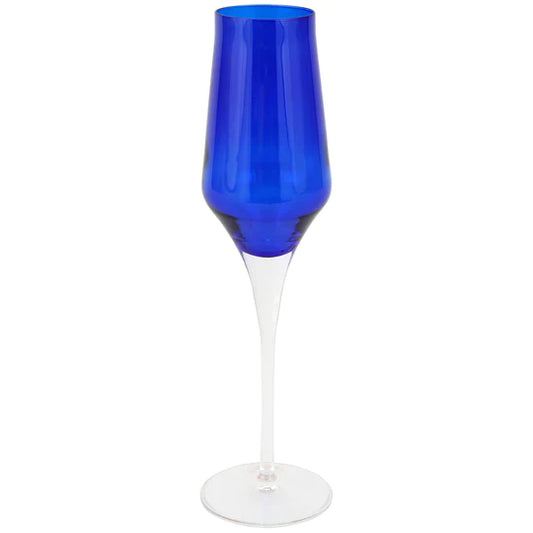 Contessa - Cobalt Champag Glass