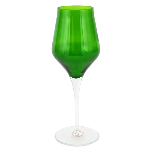 Contessa-Emerald Wine Glass