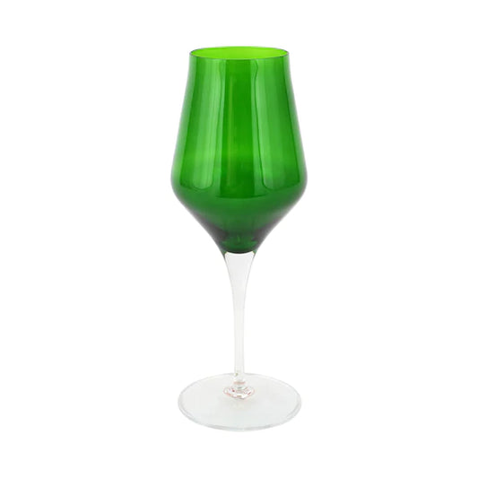 Contessa-Emerald Water Glass