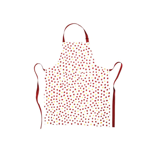 Red/Gold Dot Apron