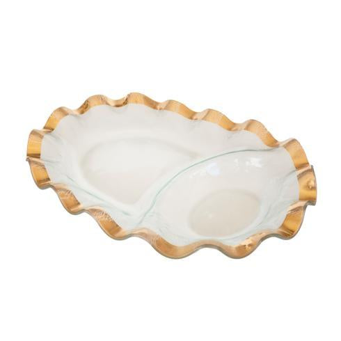 Ruffle Chip & Dip Bowl G244