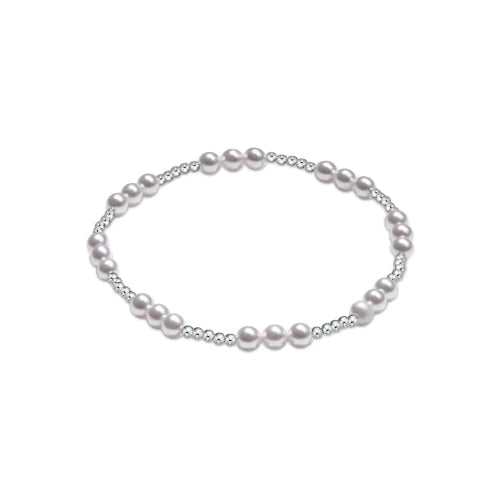 Classic Joy Sterling 4mm Bracelet Pearl