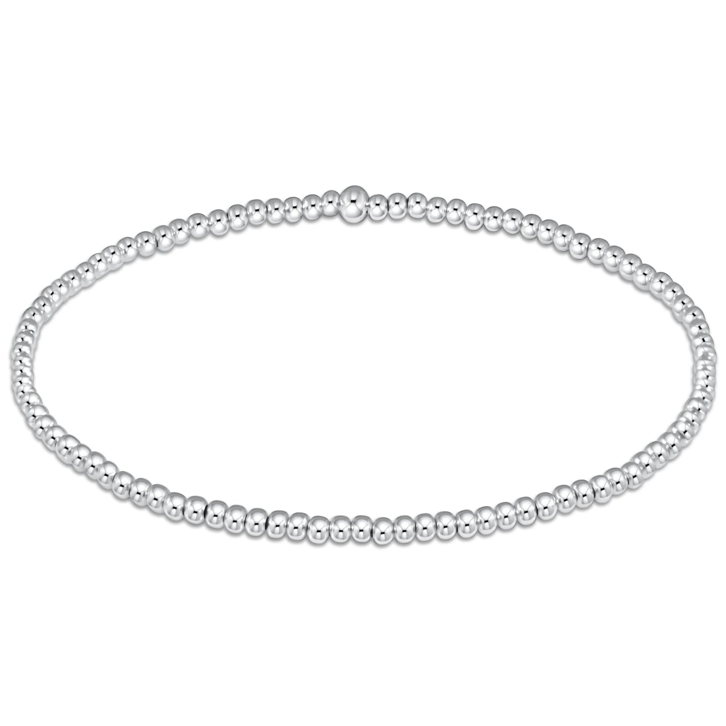 Classic Sterling 2mm Bead Bracelet