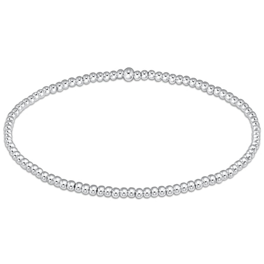 Classic Sterling 2mm Bead Bracelet